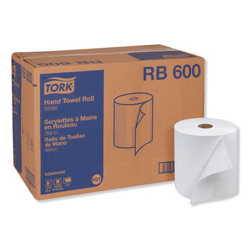 Tork® Advanced Hardwound Roll Towel, One-ply, 7.88" X 600 Ft, White, 12 Rolls-carton freeshipping - TVN Wholesale